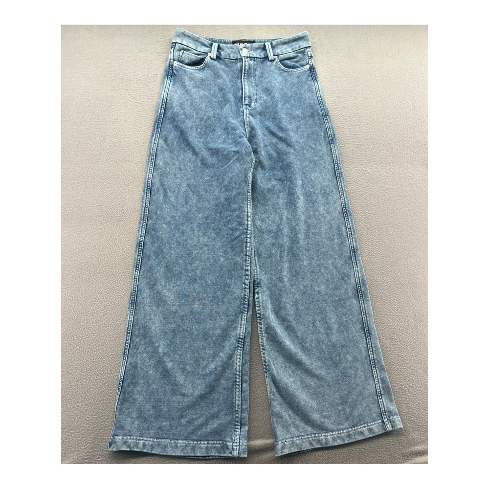 White Birch Black Label Jeans Womens XL Wide Leg Acid Wash Blue High Rise